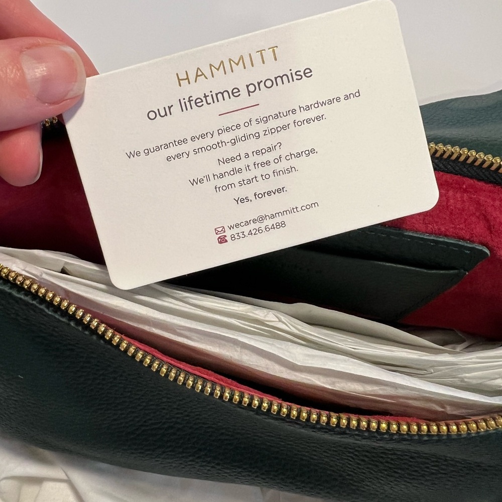 ✨NWT— Hammitt VIP LARGE in Grove green/Brushed gold - Picture 7 of 7
